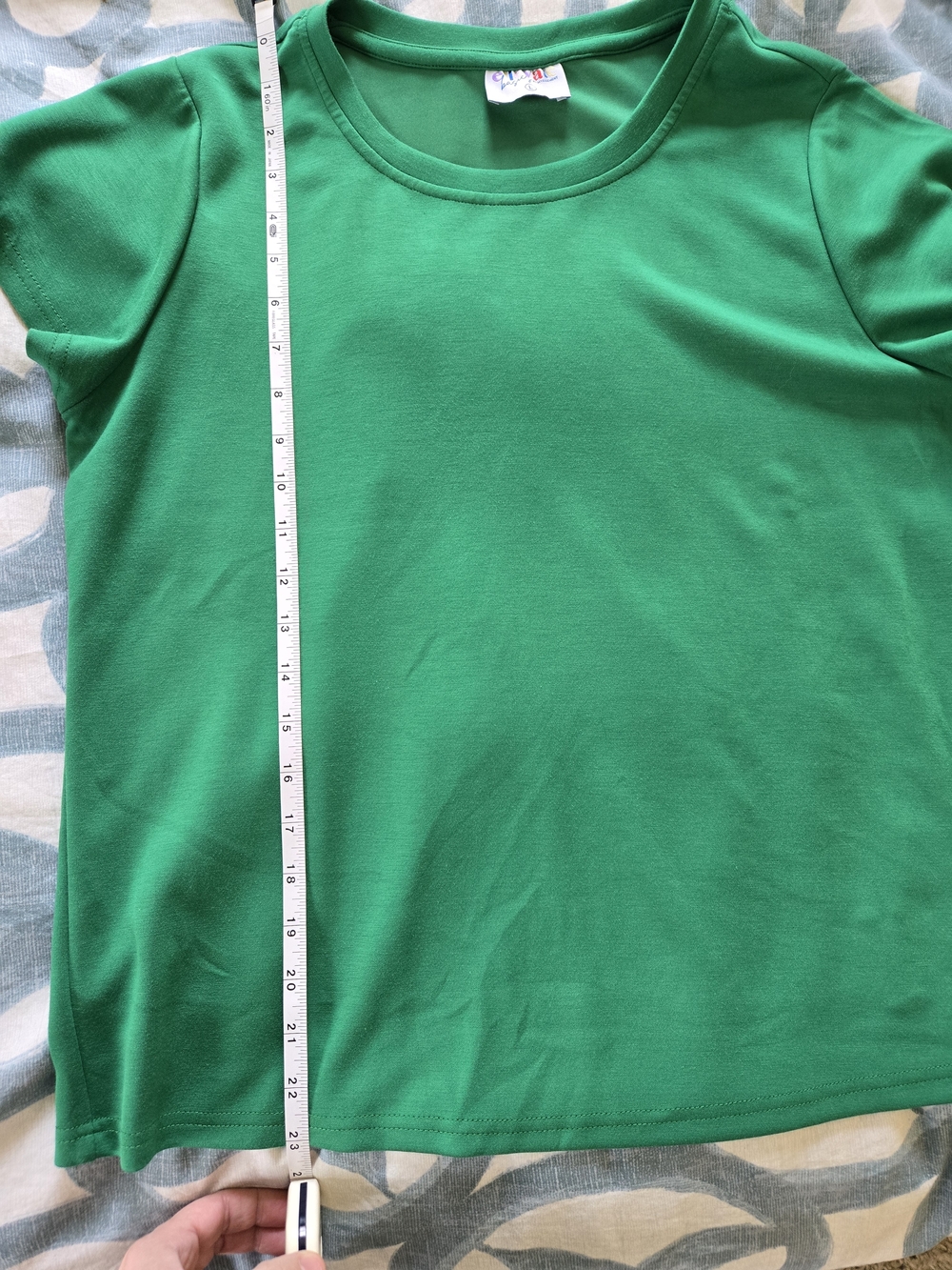 Women's Crewneck Short Sleeve Tee - Green - Picture 6 of 9